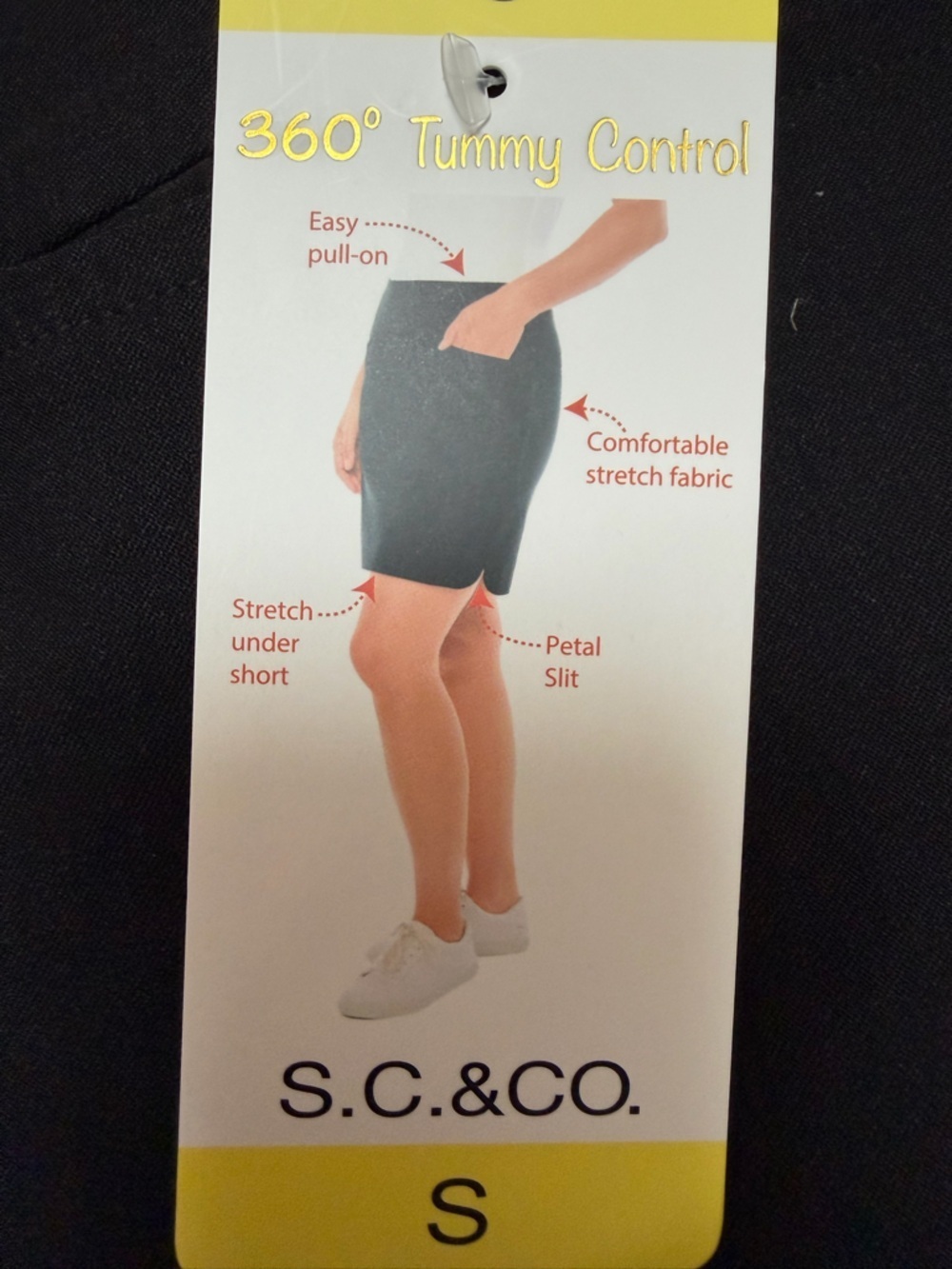 Black Pull-On Skort with Tummy Control and Front Pockets NWT - Picture 9 of 9